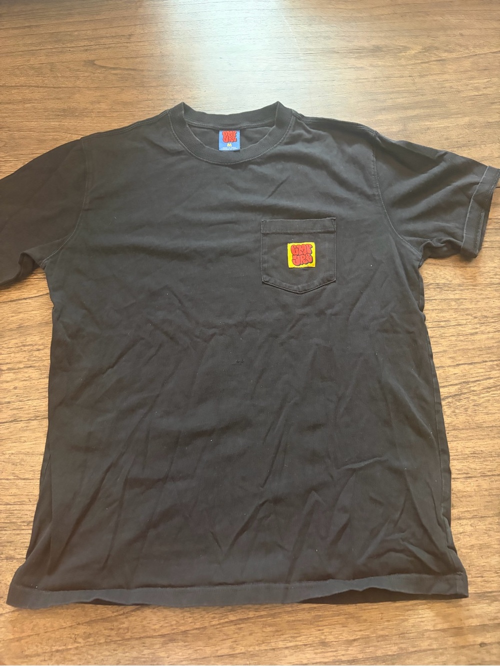 Empyre Black Pocket Tee with Yellow Red Patch
